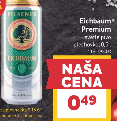 Eichbaum Premium svetlé pivo plechovka