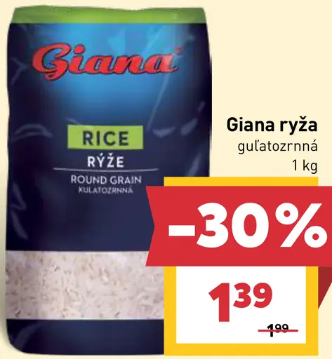 Giana Guľatozrnná ryža