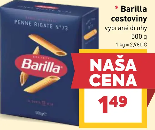 Barilla cestoviny