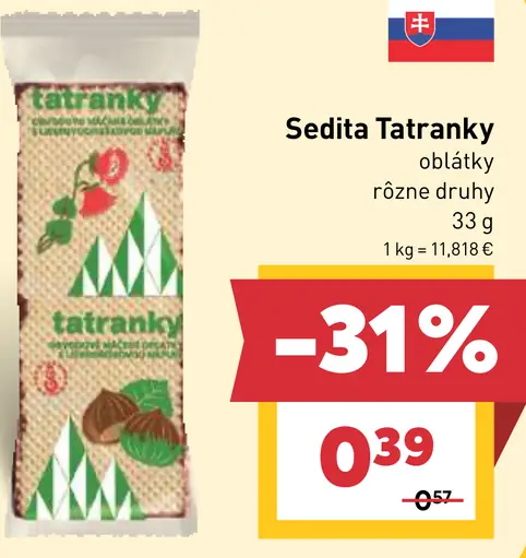 Sedita Tatranky oblátky