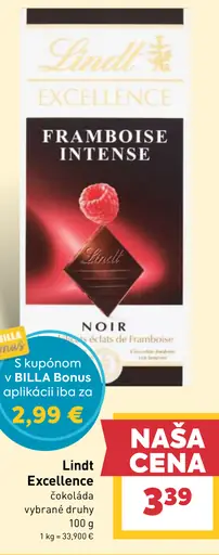 Lindt Excellence čokoláda