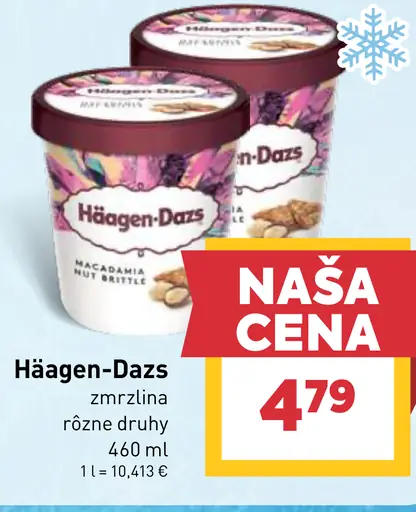 Häagen-Dazs zmrzlina rôzne druhy