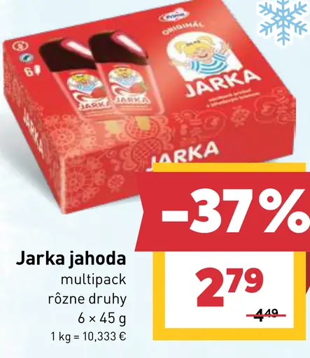 Jarka jahoda multipack nanuky rôzne druhy