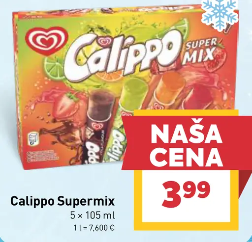 Calippo Supermix nanuky