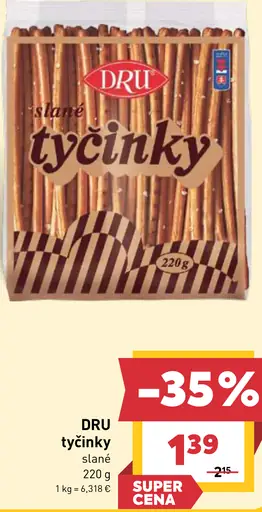 Dru slané tyčinky