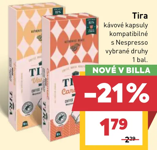 Tira kávové kapsuly kompatibilné s Nespresso