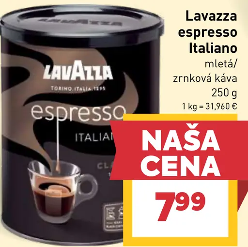 Lavazza Espresso Italiano Classico pražená mletá káva