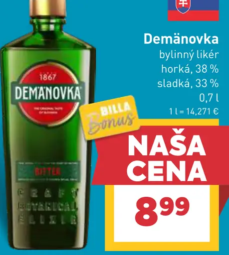 Demanovka bylinný likér