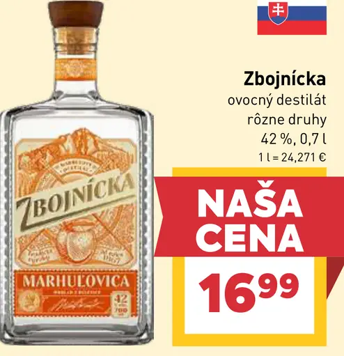 Zbojnícka ovocný destilát