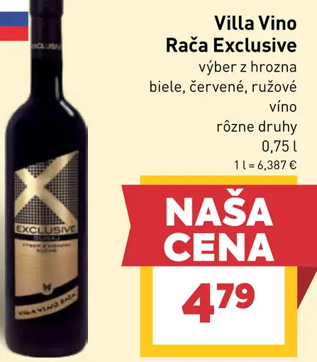 Villa Vino Rača Exclusive víno