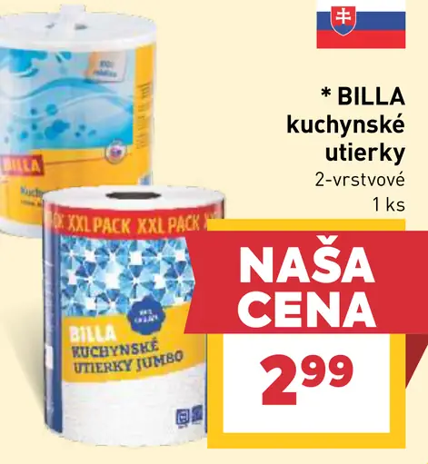 BILLA kuchynské utierky 2-vrstvové
