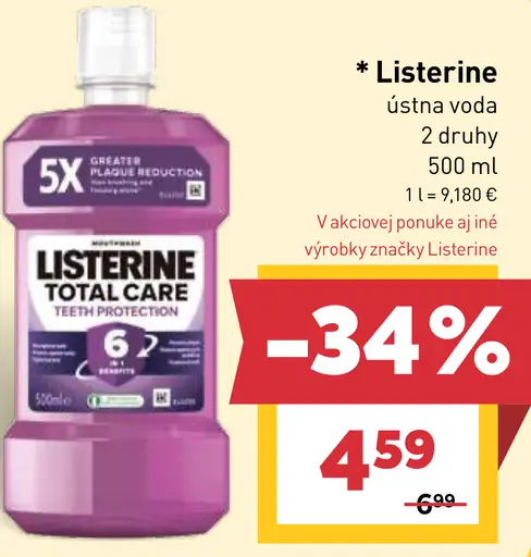 Listerine ústna voda