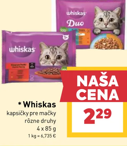 Whiskas Kapsičky pre mačky