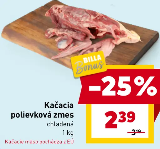 Kačacia polievková zmes chladená