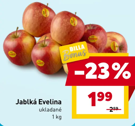 Jablká Evelina ukladané