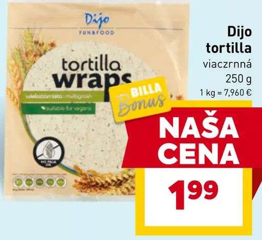 Dijo tortilla wraps
