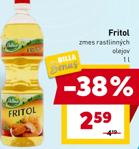 Fritol zmes rastlinných olejov