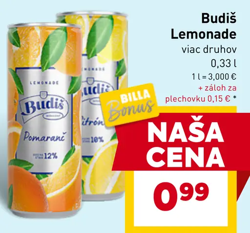 Budiš Lemonade limonáda