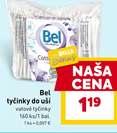 Bel tyčinky do uší vatové tyčinky