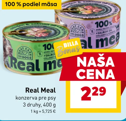 Real Meal konzerva pre psy