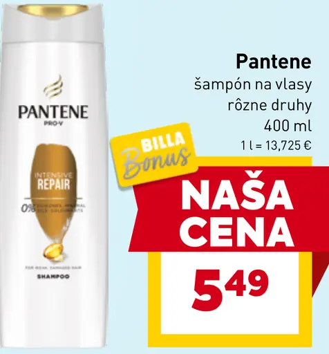 Pantene šampón na vlasy