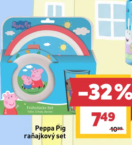 Peppa Pig raňajkový set