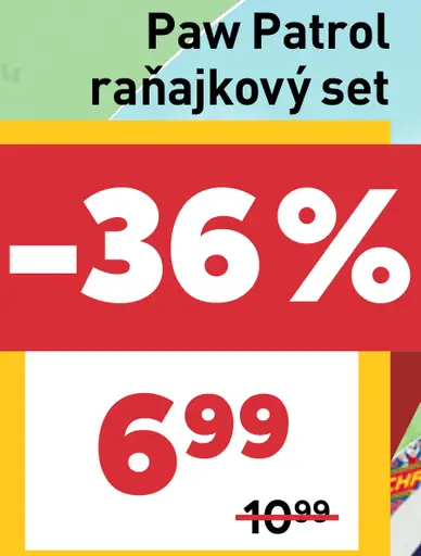 Paw Patrol raňajkový set