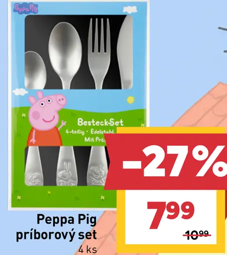 Peppa Pig príborový set