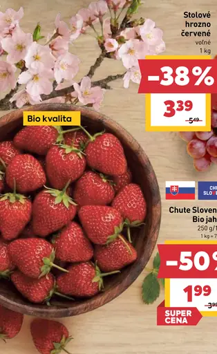 Chute Slovenska Bio jahody
