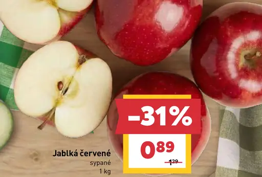 Červené jablká