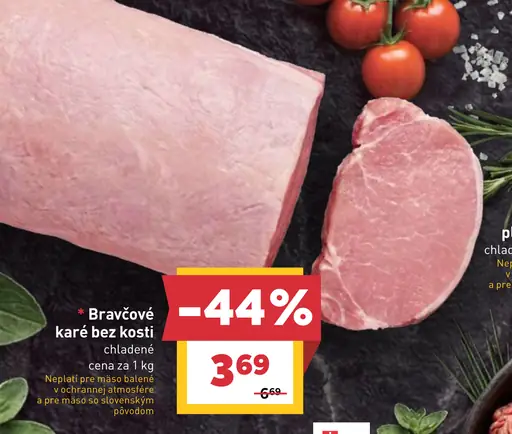 Bravčové karé bez kosti chladené