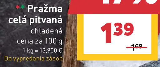 Pražma celá pitvaná chladená