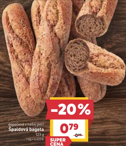 Špaldová bageta