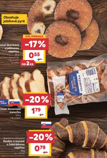 Donut škoricový s jablkovou náplňou