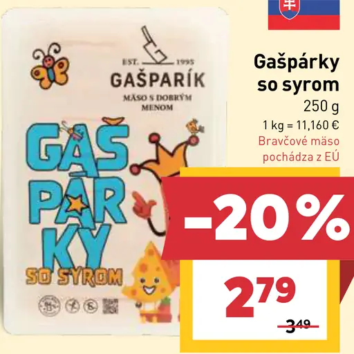 Gašpárky so syrom