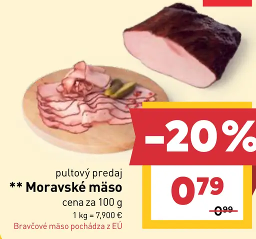Moravské mäso údené