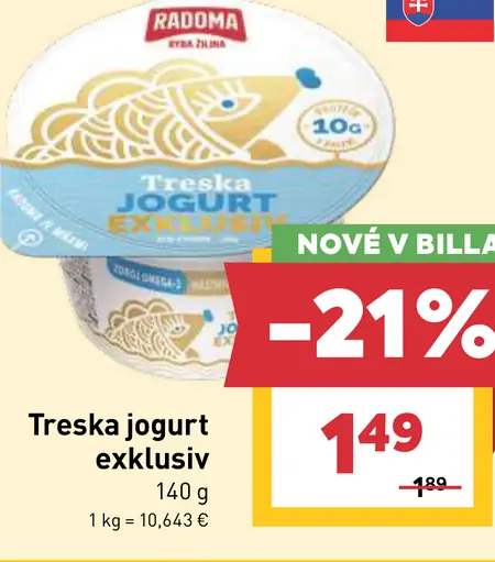 Radoma Treska jogurt exkluzív