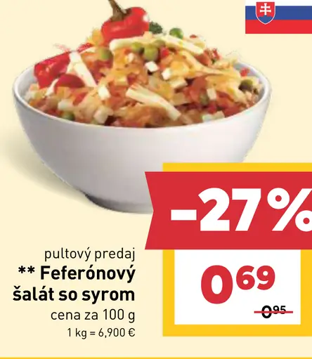 Feferónový šalát