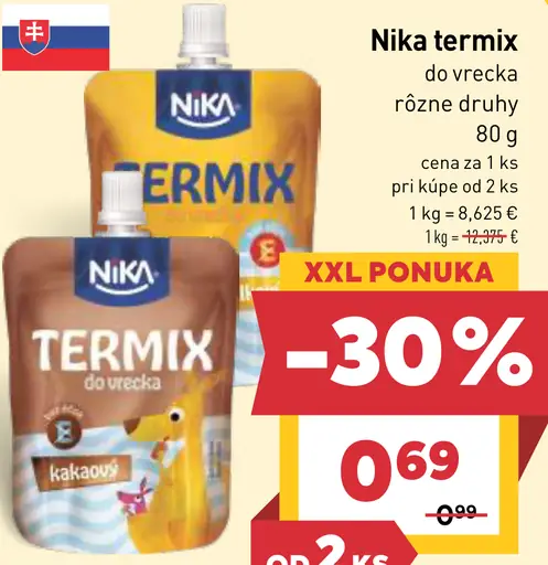 Nika termix do vrecka rôzne druhy