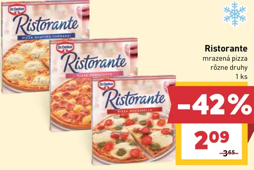 Ristorante mrazená pizza rôzne druhy