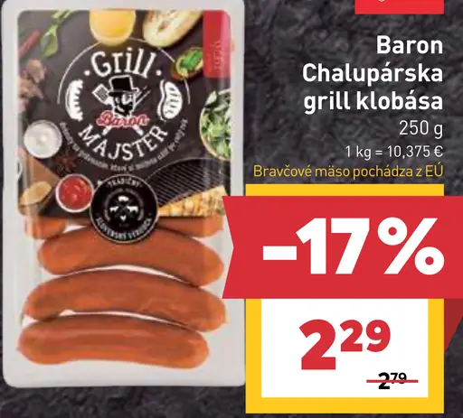 Baron chalupárska gril klobása