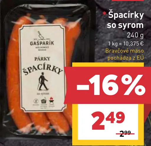 Špačky so syrom