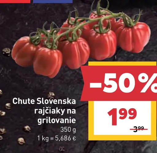 Chute Slovenska rajčiaky na grilovanie