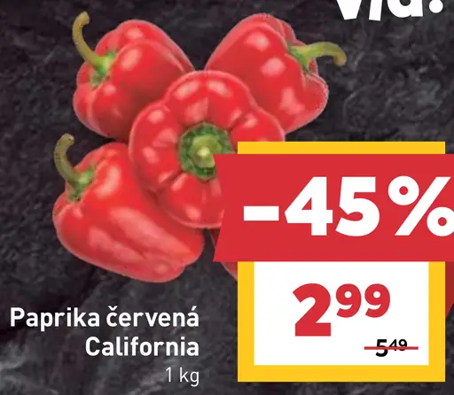 Paprika červená California
