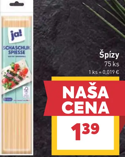 Špízy drevené