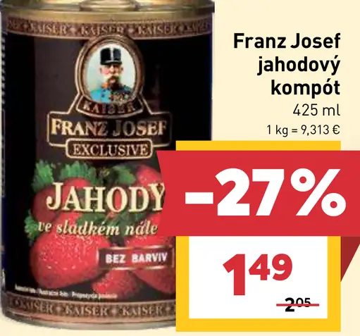 Franz Josef jahodový kompót