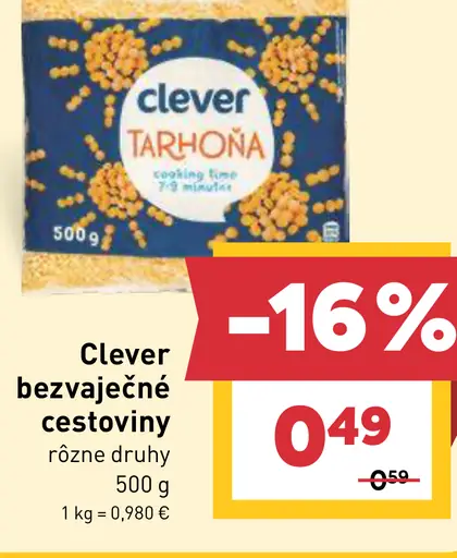 Clever bezvaječné cestoviny
