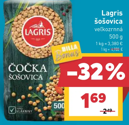 Lagris Šošovica veľkozrnná