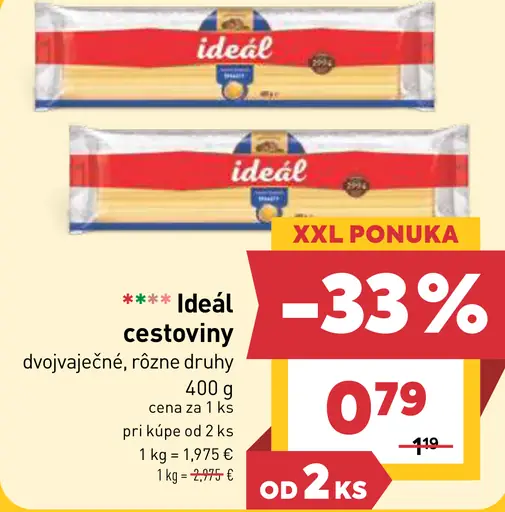 Ideál cestoviny dvojvaječné