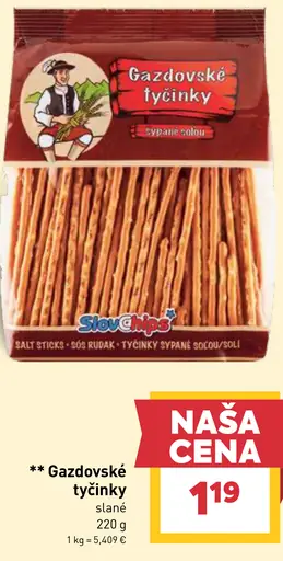 Gazdovské tyčinky slané